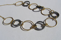 Long Gold Hoop Necklace