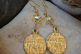 Love Gold Earrings. Crystal Dangle Earrings. Star Of David Earrings. Love Disc Earrings. Stamped Rounded Earrings. Drop & Dangle Earrings