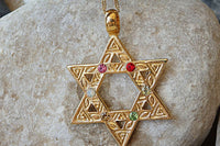 Magen David Pendant. Jewish Pendant. Star Of David Necklace.. Judaica Jewelry. David Star Pendant. Rebeka Jerusalem Jewelry Gift. Israel