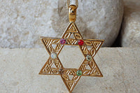 Magen David Pendant. Jewish Pendant. Star Of David Necklace.. Judaica Jewelry. David Star Pendant. Rebeka Jerusalem Jewelry Gift. Israel