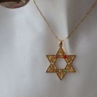 Magen David Pendant. Jewish Pendant. Star Of David Necklace.. Judaica Jewelry. David Star Pendant. Rebeka Jerusalem Jewelry Gift. Israel