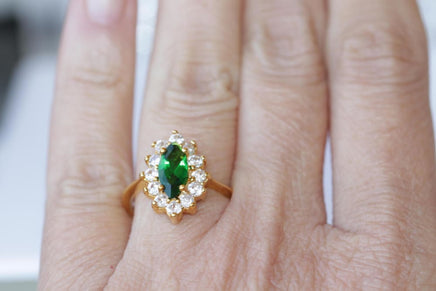 Marquise Emerald Ring