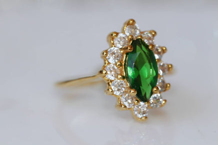 Marquise Emerald Ring