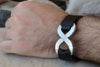 Men Leather Bracelet. Boyfriend Gift Infinity Jewelry Anniversary Gift For Men. For Husband. Infinity Bracelet Leather Fiance Gift. For Him