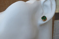 Minimalist Stud Earrings. Stone 4 Prong Earrings
