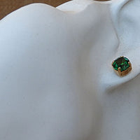 Minimalist Stud Earrings. Stone 4 Prong Earrings