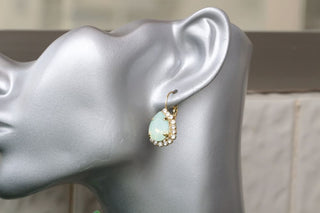 Mint Opal Earrings