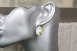 Mint Opal Earrings