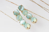 Mint Opal Earrings