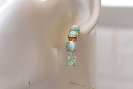 Mint Opal Earrings