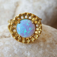Mint Opal Ring