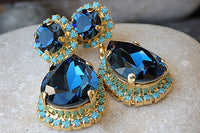 Navy Blue Earrings