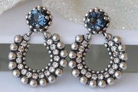 Navy Blue Earrings