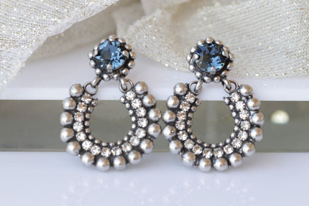 Navy Blue Earrings