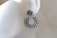 Navy Blue Earrings