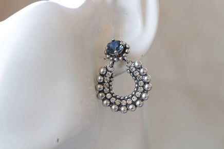 Navy Blue Earrings