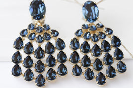 Navy Blue Earrings