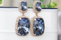 Navy Blue Earrings