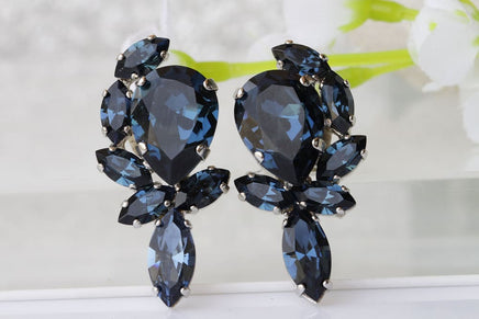 Navy Blue Earrings