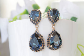 Navy Blue Earrings