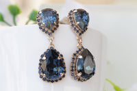 Navy Blue Earrings