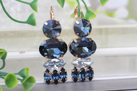 Navy Earrings