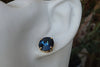 Nevy Blue Stud Earrings. Blue Rebeka Stud Earrings. Simple Post Earrings. Small Montana Stud Earrings. Wedding Earrings. Classic Jewelry