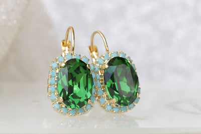 Olive Green Earrings