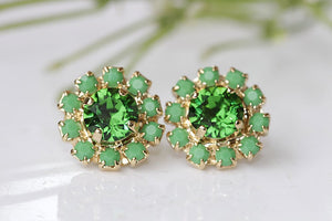 Olive Green Earrings