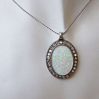 Opal And Rebeka Pave Necklace