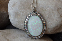 Opal And Rebeka Pave Necklace