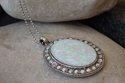 Opal And Rebeka Pave Necklace