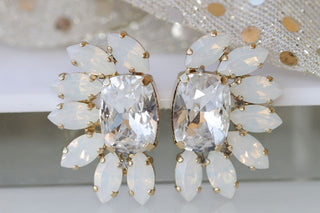 Opal Cluster Studs