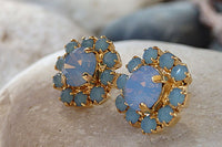 Opal Crystal Studs