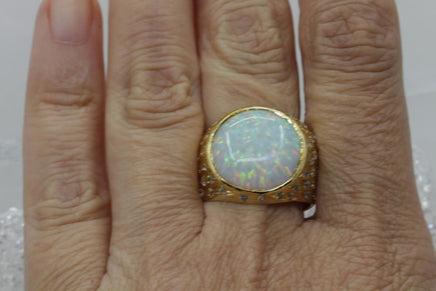 Opal Engagement Ring