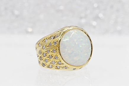 Opal Engagement Ring