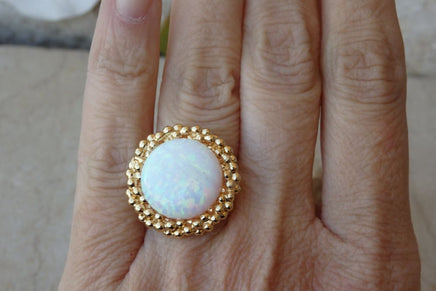 Opal Engagement Ring. Bridal Ring