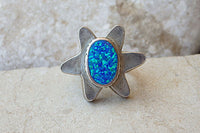 Opal Flower Ring