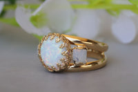 Opal Gold Filled Ring