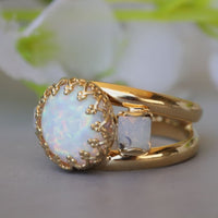 Opal Gold Filled Ring