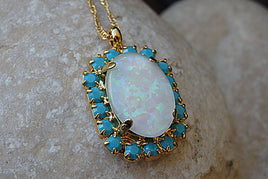 Opal Gold Necklace