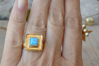 Opal Gold Ring