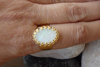 Opal Gold Ring