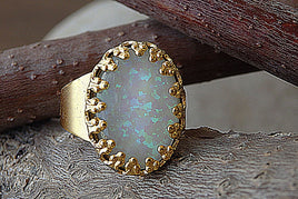 Opal Gold Ring