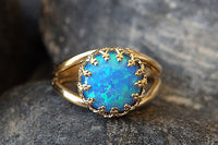 Opal Gold Ring