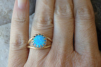 Opal Gold Ring