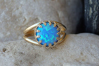 Opal Gold Ring