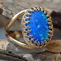 Opal Gold Ring