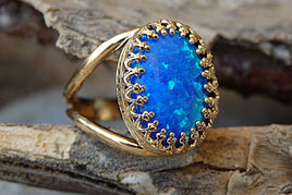 Opal Gold Ring