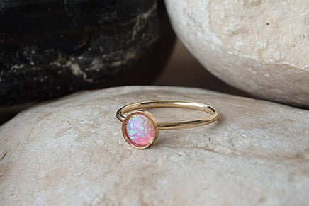 Opal Gold Ring